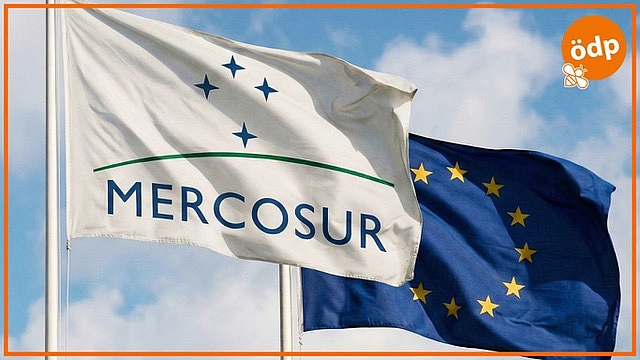 Fahnen Mercosur und Europa Fahnen Mercosur und Europa
